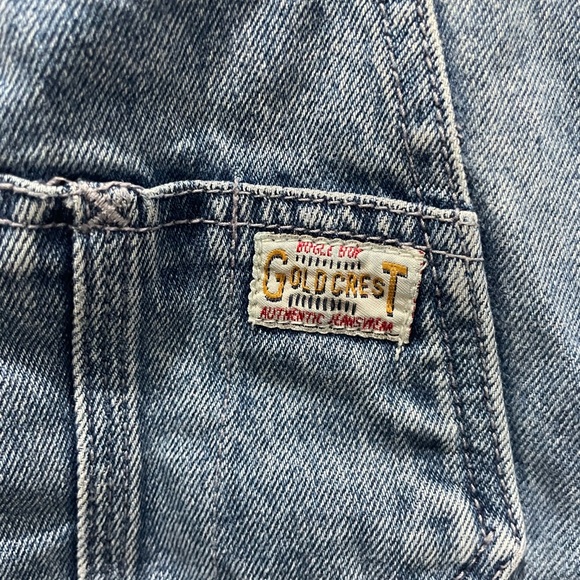 Vintage 90’s Bugle Boy Classic Blue Denim Overalls Size 12 - Picture 2 of 5
